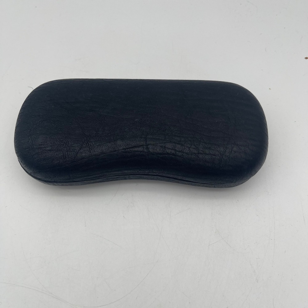 Wilsons The Leather Experts Black Clamshell Hard Eyeglasses Case Contoured Shape